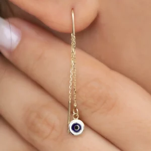Sallantılı Nazar Küpe